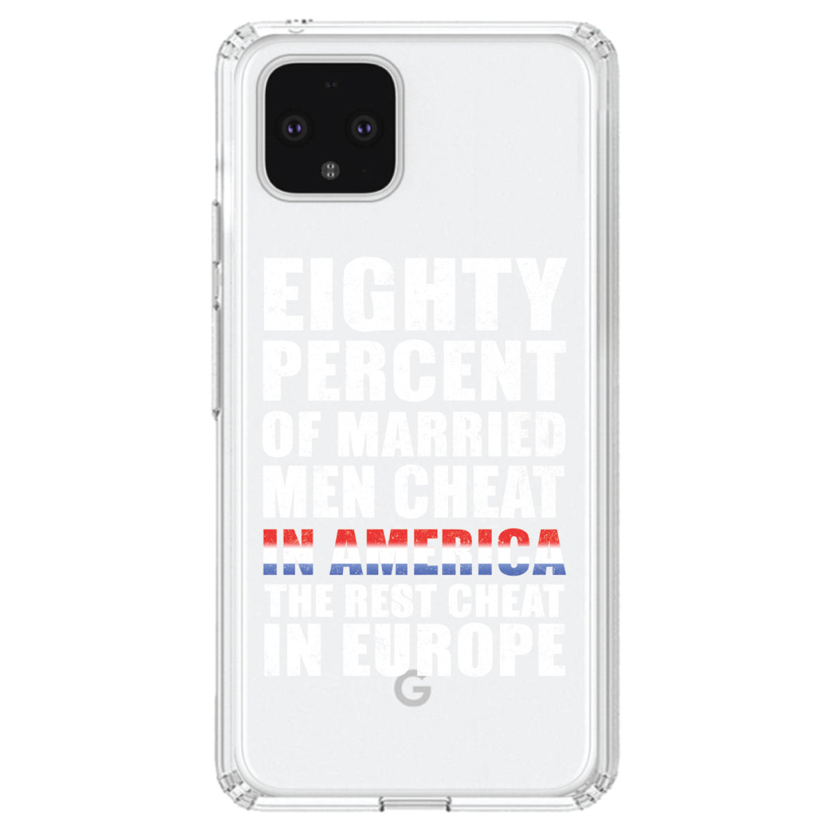Married Men Cheat in America Clear Shockproof iPhone Case, view 24