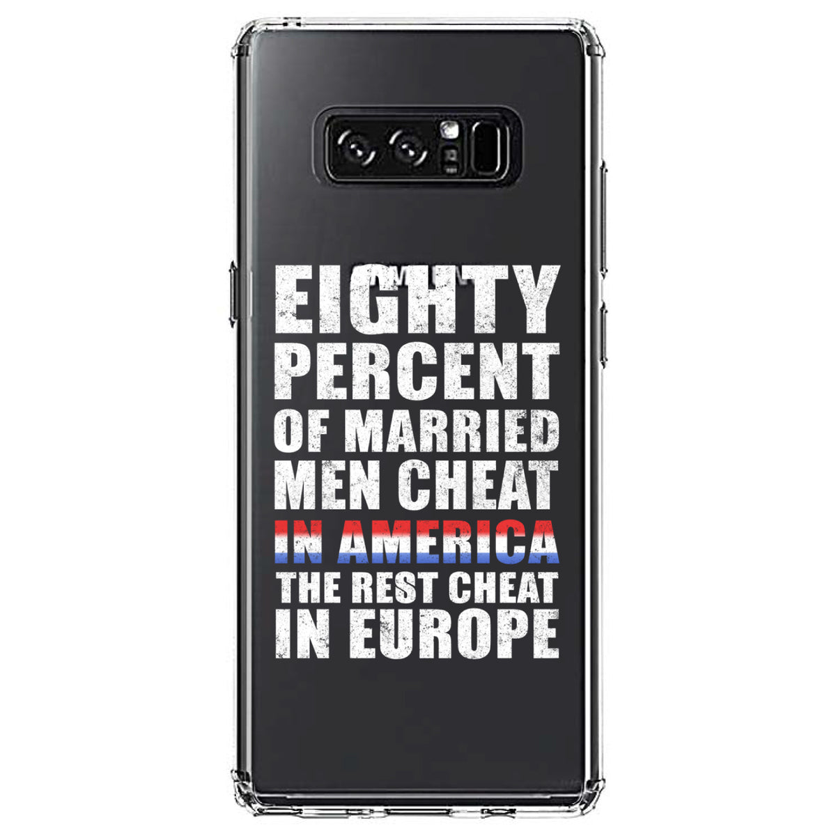 Married Men Cheat in America Clear Shockproof iPhone Case, view 12