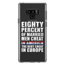 DistinctInk® Clear Shockproof Hybrid Case for Apple iPhone / Samsung Galaxy / Google Pixel - Married Men Cheat in America