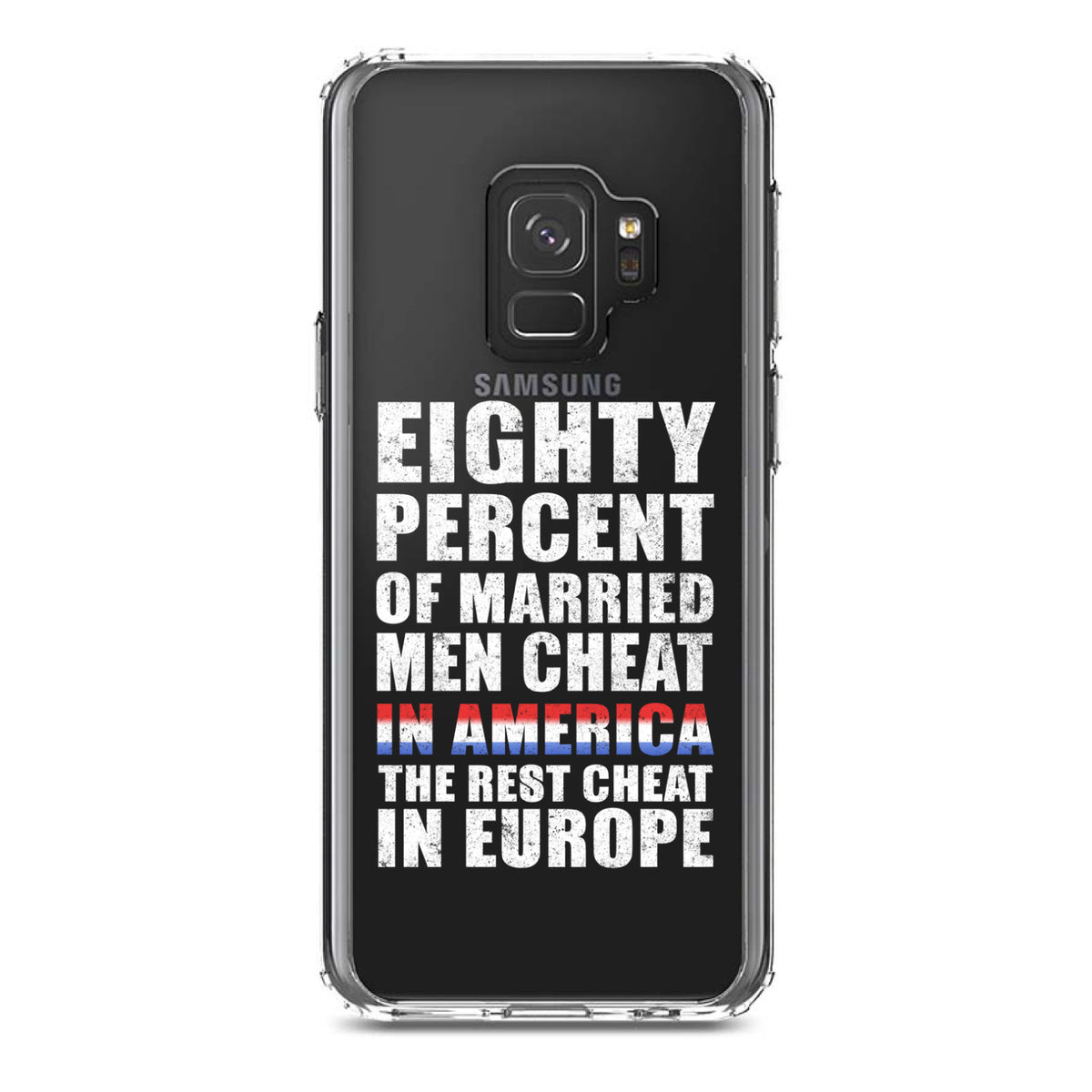 Married Men Cheat in America Clear Shockproof iPhone Case, view 19