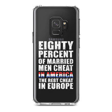 DistinctInk® Clear Shockproof Hybrid Case for Apple iPhone / Samsung Galaxy / Google Pixel - Married Men Cheat in America
