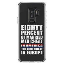 DistinctInk® Clear Shockproof Hybrid Case for Apple iPhone / Samsung Galaxy / Google Pixel - Married Men Cheat in America