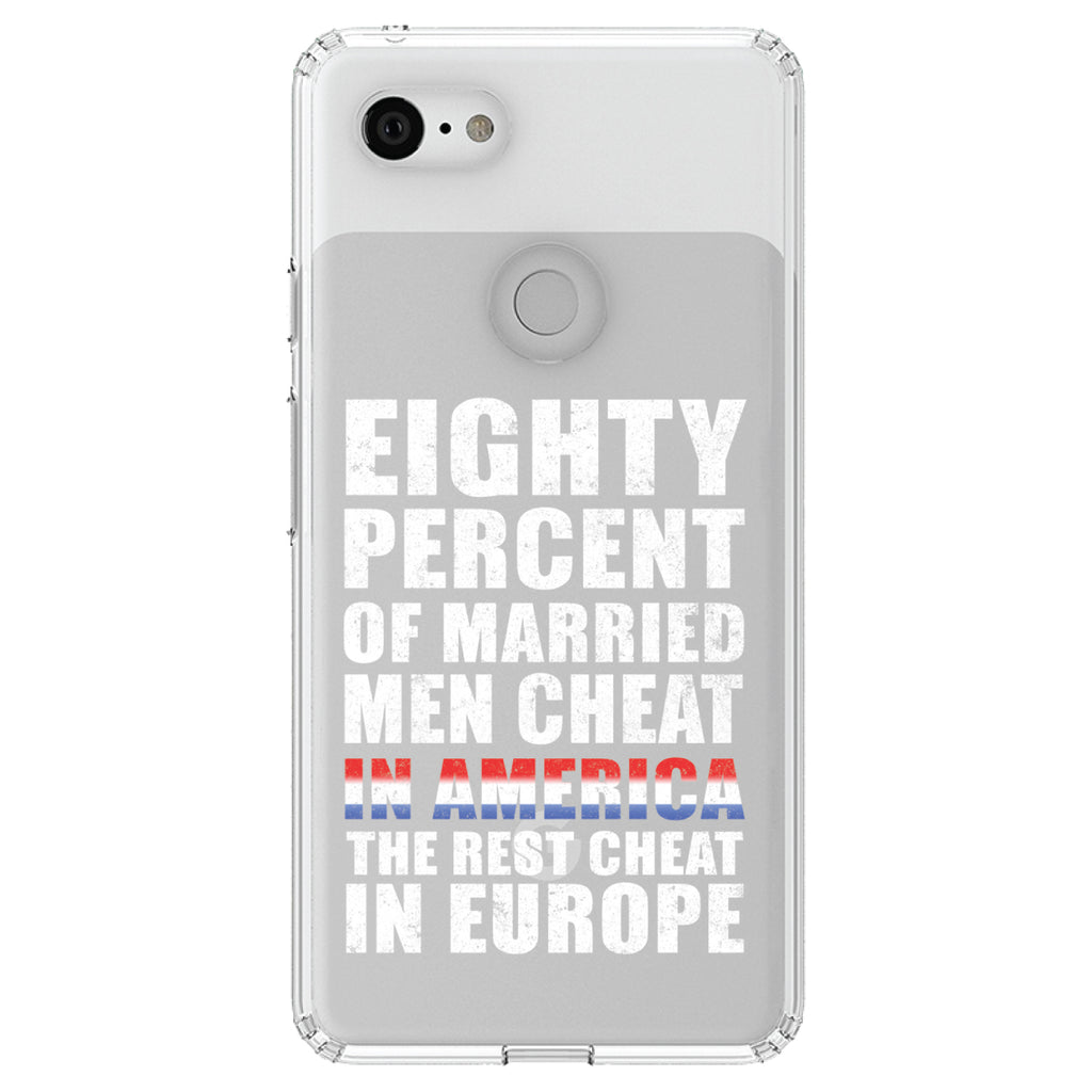 Married Men Cheat in America Clear Shockproof iPhone Case, view 22