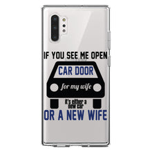 DistinctInk® Clear Shockproof Hybrid Case for Apple iPhone / Samsung Galaxy / Google Pixel - If Open Car Door, New Car or New Wife