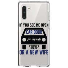 DistinctInk® Clear Shockproof Hybrid Case for Apple iPhone / Samsung Galaxy / Google Pixel - If Open Car Door, New Car or New Wife