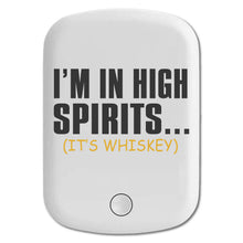 DistinctInk Magnetic Battery Pack, Wireless Portable Charger with USB-C Cable, Compatible with MagSafe iPhone 14 / 13 / 12 Series - I'm in High Spirits (It's Whiskey)