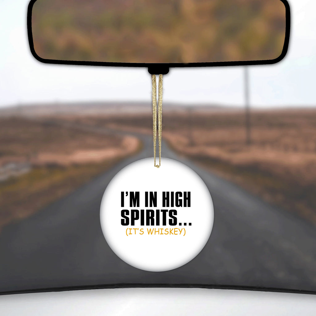 I'm in High Spirits (It's Whiskey) Ceramic Ornament, view 3
