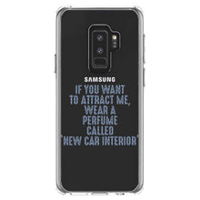 DistinctInk® Clear Shockproof Hybrid Case for Apple iPhone / Samsung Galaxy / Google Pixel - Wear Perfume Called "New Car Interior"