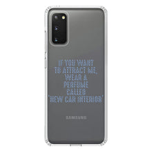 DistinctInk® Clear Shockproof Hybrid Case for Apple iPhone / Samsung Galaxy / Google Pixel - Wear Perfume Called "New Car Interior"