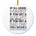 Good Wife Become Happy Ceramic Ornament