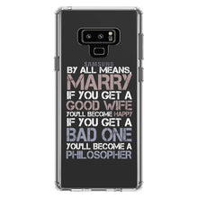 DistinctInk® Clear Shockproof Hybrid Case for Apple iPhone / Samsung Galaxy / Google Pixel - Marry - Good Wife Become Happy