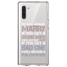 DistinctInk® Clear Shockproof Hybrid Case for Apple iPhone / Samsung Galaxy / Google Pixel - Marry - Good Wife Become Happy
