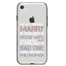 DistinctInk® Clear Shockproof Hybrid Case for Apple iPhone / Samsung Galaxy / Google Pixel - Marry - Good Wife Become Happy