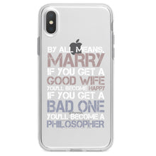 DistinctInk® Clear Shockproof Hybrid Case for Apple iPhone / Samsung Galaxy / Google Pixel - Marry - Good Wife Become Happy