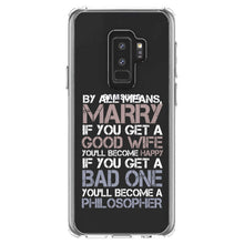 DistinctInk® Clear Shockproof Hybrid Case for Apple iPhone / Samsung Galaxy / Google Pixel - Marry - Good Wife Become Happy