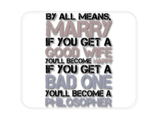 DistinctInk Custom Foam Rubber Mouse Pad - 1/4" Thick - Marry - Good Wife Become Happy