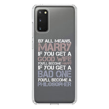 DistinctInk® Clear Shockproof Hybrid Case for Apple iPhone / Samsung Galaxy / Google Pixel - Marry - Good Wife Become Happy