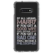 DistinctInk® Clear Shockproof Hybrid Case for Apple iPhone / Samsung Galaxy / Google Pixel - Marry - Good Wife Become Happy