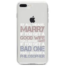 DistinctInk® Clear Shockproof Hybrid Case for Apple iPhone / Samsung Galaxy / Google Pixel - Marry - Good Wife Become Happy