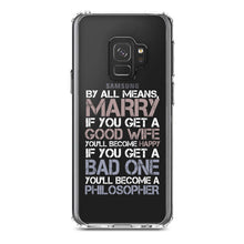 DistinctInk® Clear Shockproof Hybrid Case for Apple iPhone / Samsung Galaxy / Google Pixel - Marry - Good Wife Become Happy