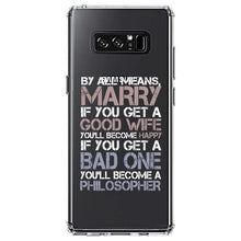 DistinctInk® Clear Shockproof Hybrid Case for Apple iPhone / Samsung Galaxy / Google Pixel - Marry - Good Wife Become Happy