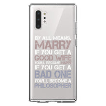 DistinctInk® Clear Shockproof Hybrid Case for Apple iPhone / Samsung Galaxy / Google Pixel - Marry - Good Wife Become Happy