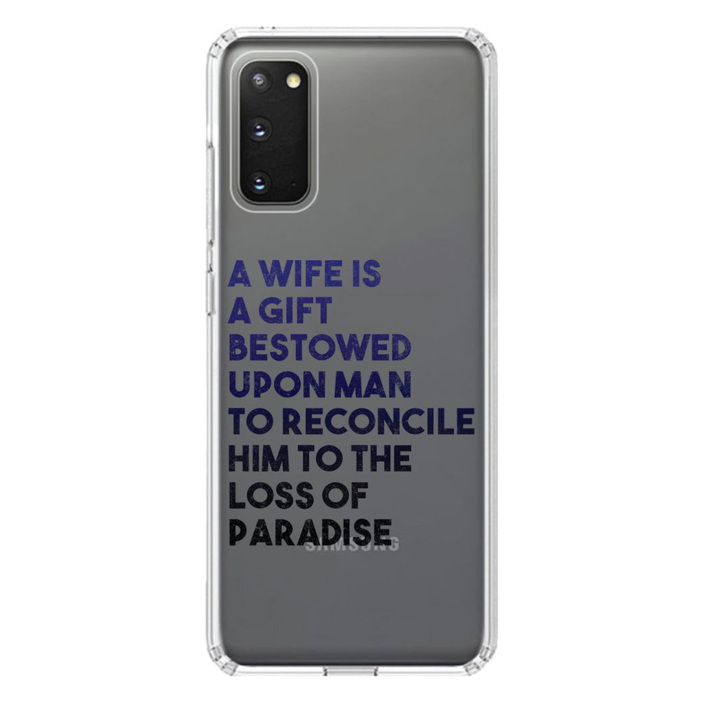 A Wife is a Gift Bestowed Upon Man Clear Shockproof iPhone Case, view 13