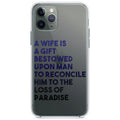 A Wife is a Gift Bestowed Upon Man Clear Shockproof iPhone Case