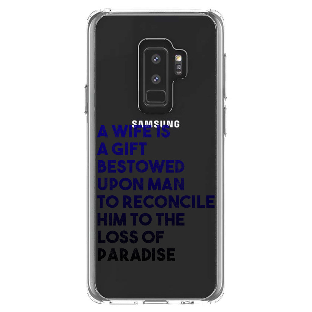 A Wife is a Gift Bestowed Upon Man Clear Shockproof iPhone Case, view 20