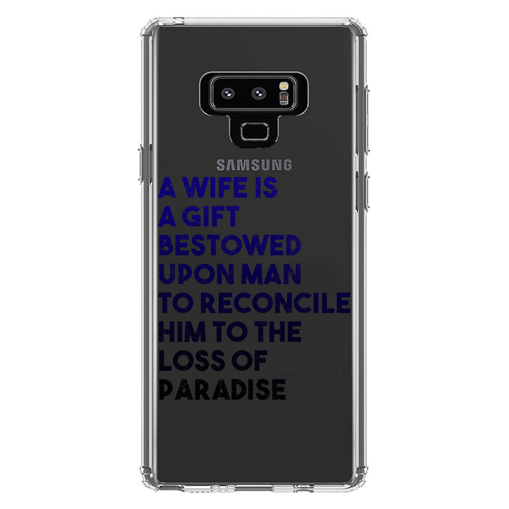 A Wife is a Gift Bestowed Upon Man Clear Shockproof iPhone Case, view 11
