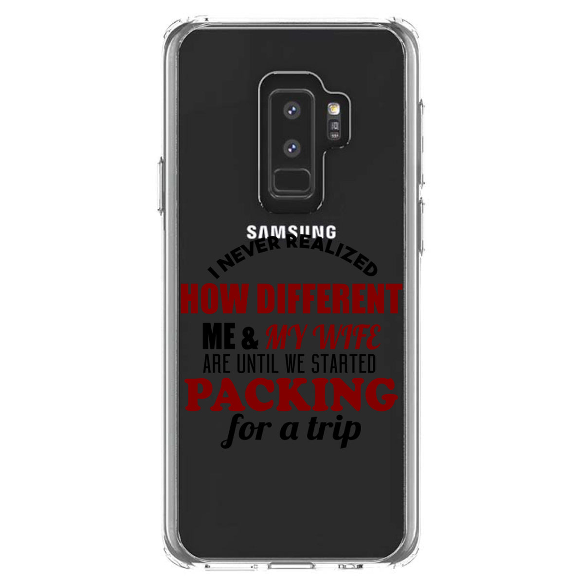 Never Realized How Different Packing For Trip Clear Shockproof iPhone Case, view 20