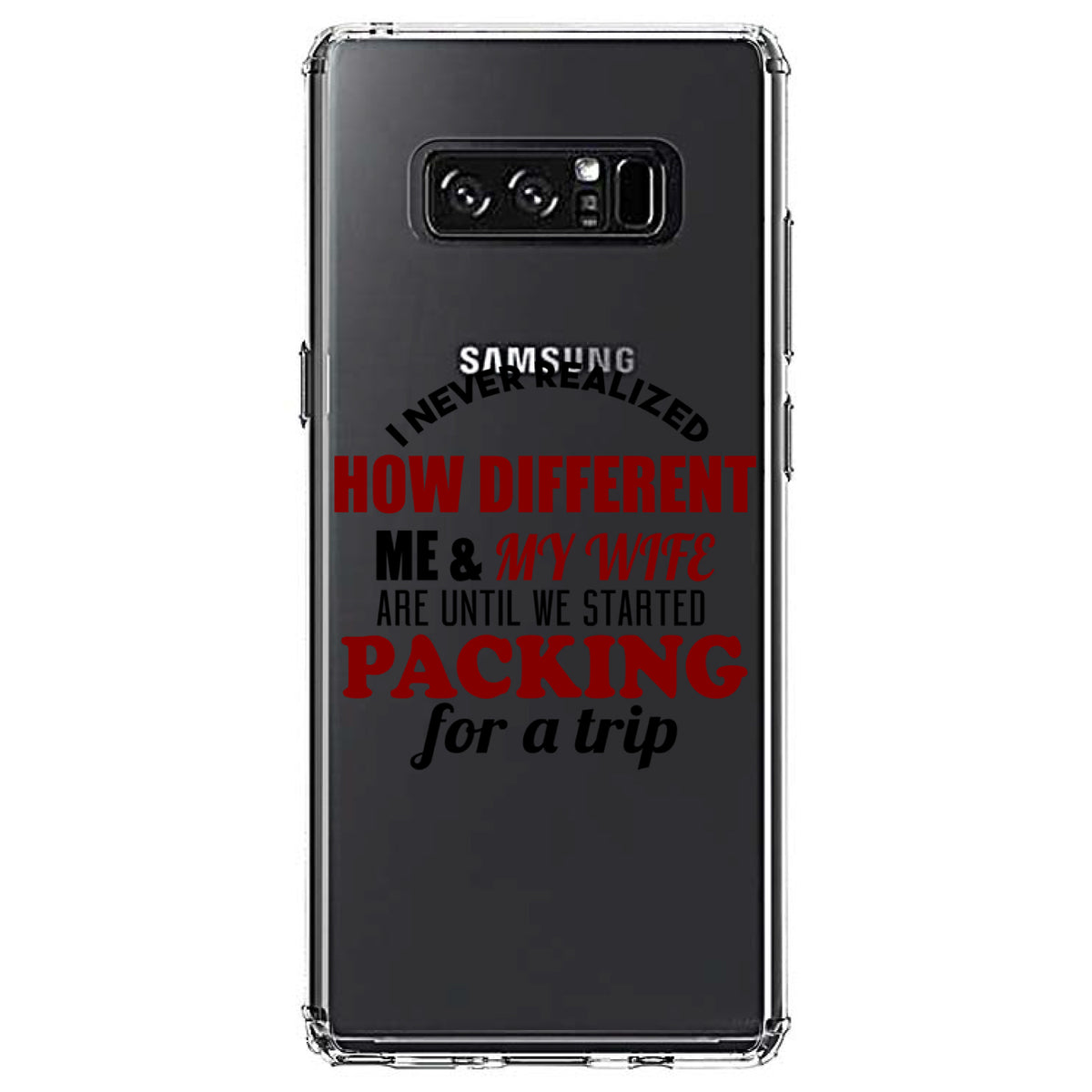 Never Realized How Different Packing For Trip Clear Shockproof iPhone Case, view 12