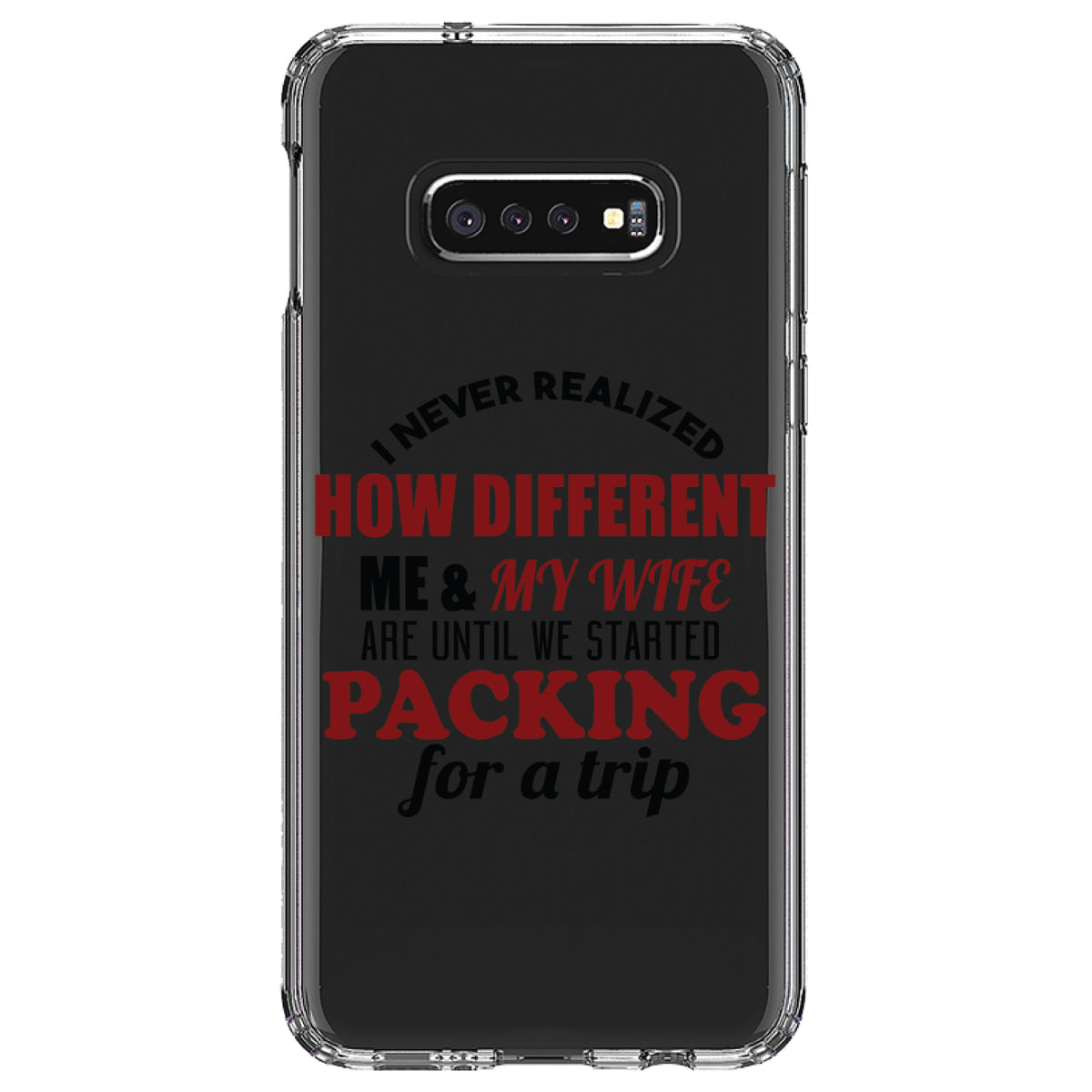Never Realized How Different Packing For Trip Clear Shockproof iPhone Case, view 18