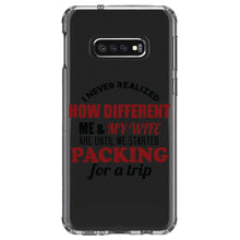 DistinctInk® Clear Shockproof Hybrid Case for Apple iPhone / Samsung Galaxy / Google Pixel - Never Realized How Different Packing For Trip