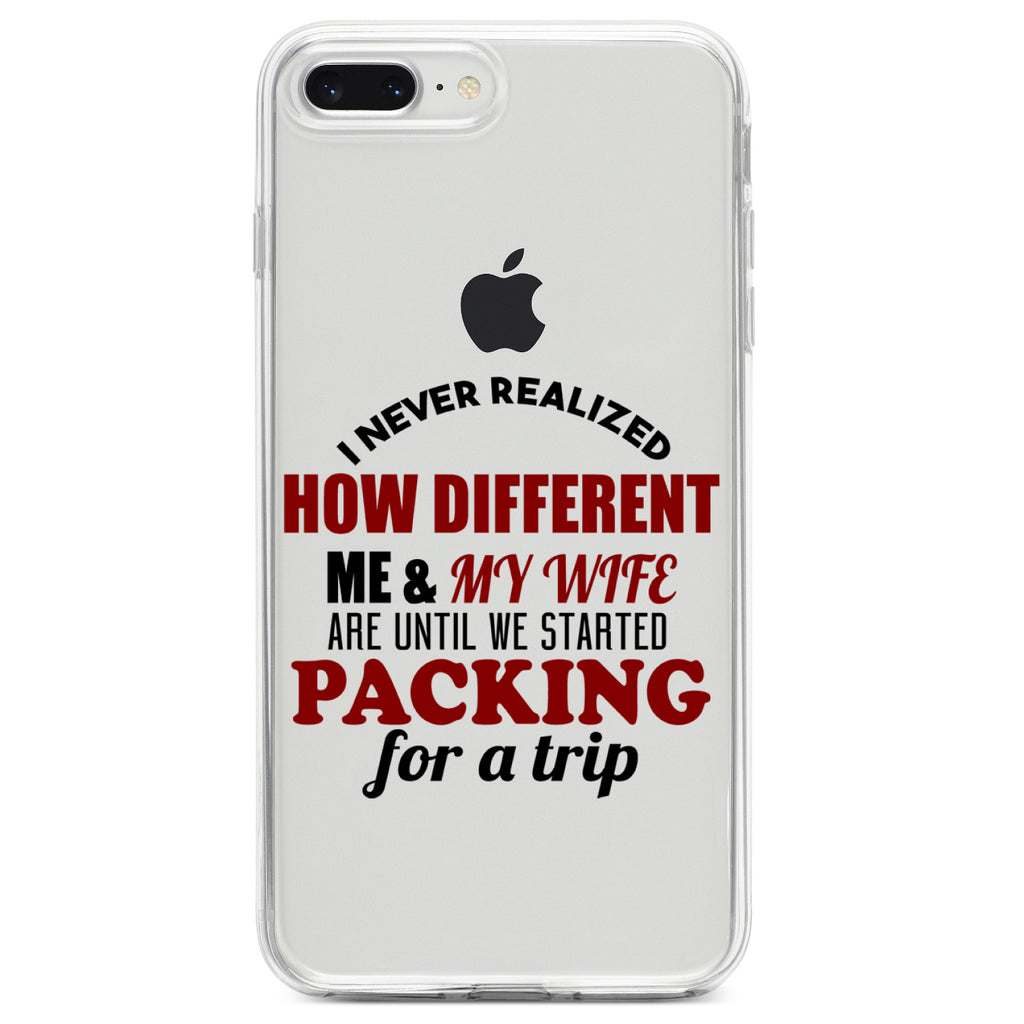 Never Realized How Different Packing For Trip Clear Shockproof iPhone Case, view 6