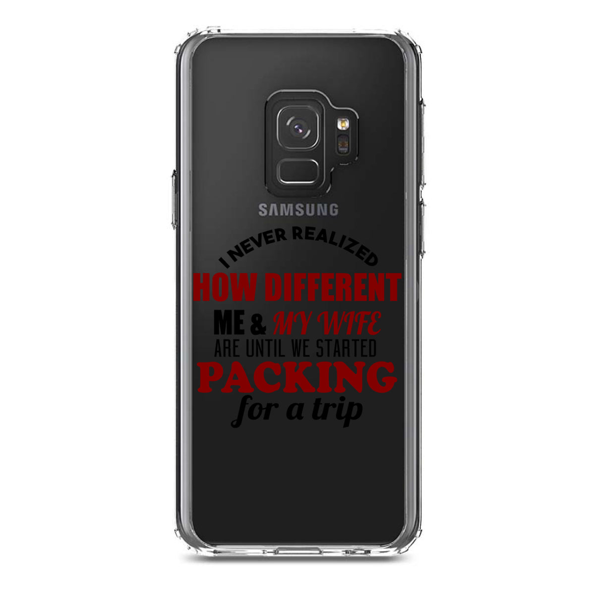 Never Realized How Different Packing For Trip Clear Shockproof iPhone Case, view 19