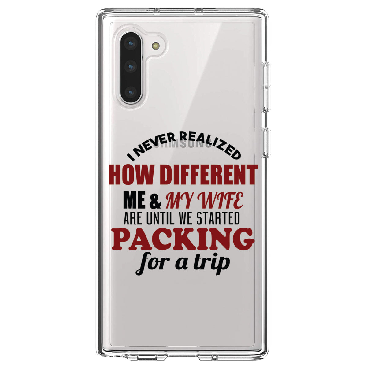 Never Realized How Different Packing For Trip Clear Shockproof iPhone Case, view 9