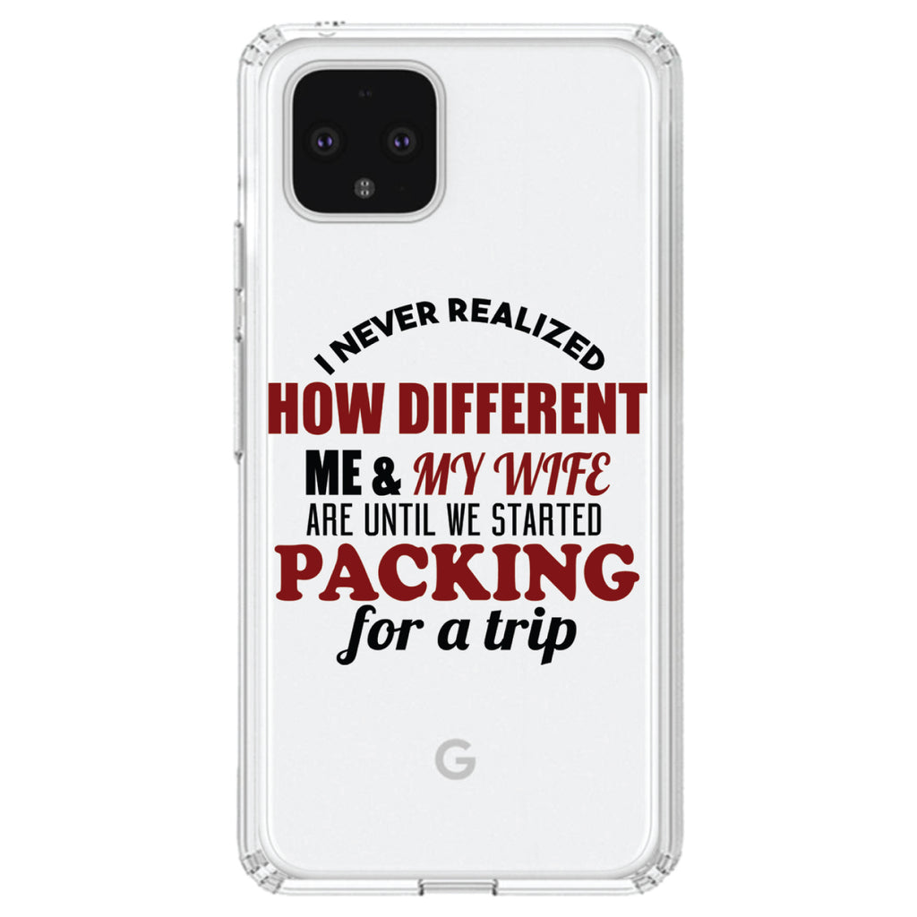 Never Realized How Different Packing For Trip Clear Shockproof iPhone Case, view 24