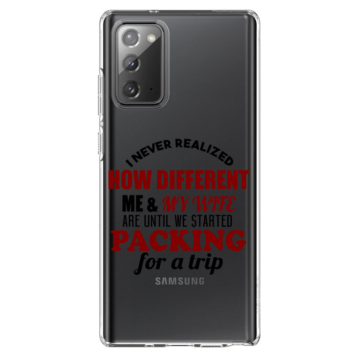 Never Realized How Different Packing For Trip Clear Shockproof iPhone Case, view 7
