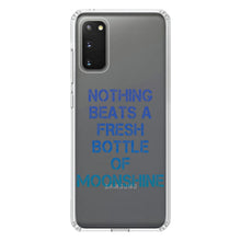 DistinctInk® Clear Shockproof Hybrid Case for Apple iPhone / Samsung Galaxy / Google Pixel - Nothing Beats a Fresh Bottle of Moonshine