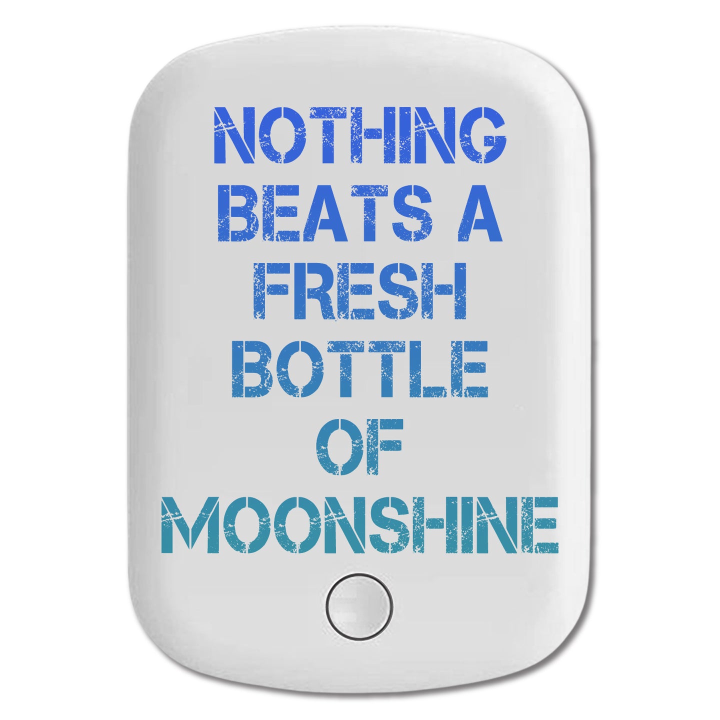 DistinctInk Magnetic Battery Pack, Wireless Portable Charger with USB-C Cable, Compatible with MagSafe iPhone 14 / 13 / 12 Series - Nothing Beats a Fresh Bottle of Moonshine