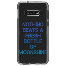 DistinctInk® Clear Shockproof Hybrid Case for Apple iPhone / Samsung Galaxy / Google Pixel - Nothing Beats a Fresh Bottle of Moonshine