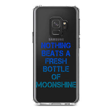 DistinctInk® Clear Shockproof Hybrid Case for Apple iPhone / Samsung Galaxy / Google Pixel - Nothing Beats a Fresh Bottle of Moonshine