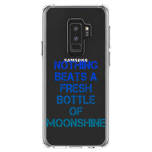 DistinctInk® Clear Shockproof Hybrid Case for Apple iPhone / Samsung Galaxy / Google Pixel - Nothing Beats a Fresh Bottle of Moonshine
