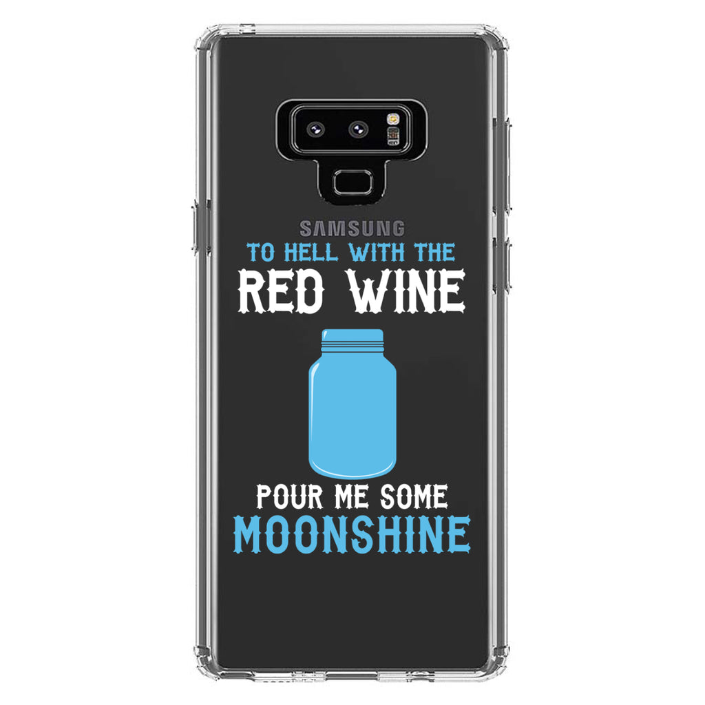 To Hell with Red Wine Pour Me Moonshine Clear Shockproof iPhone Case, view 11