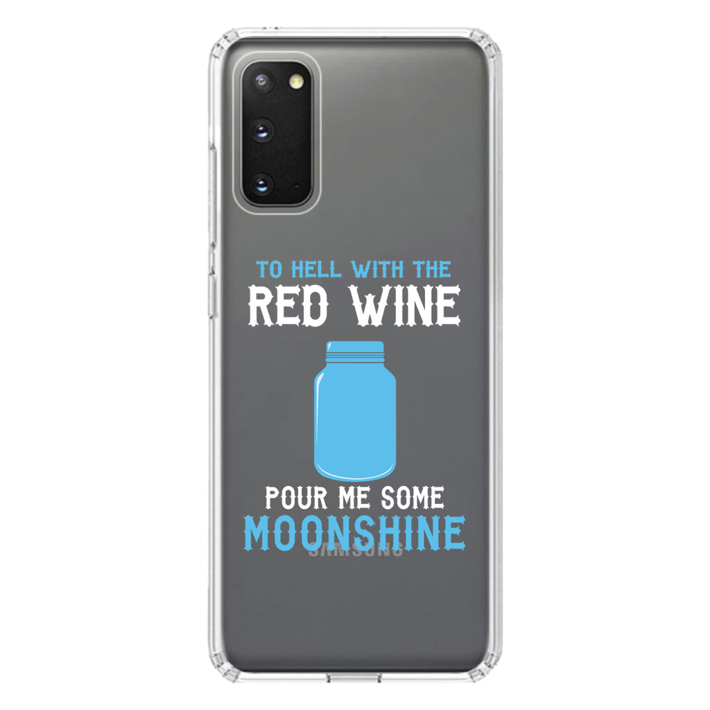 To Hell with Red Wine Pour Me Moonshine Clear Shockproof iPhone Case, view 15