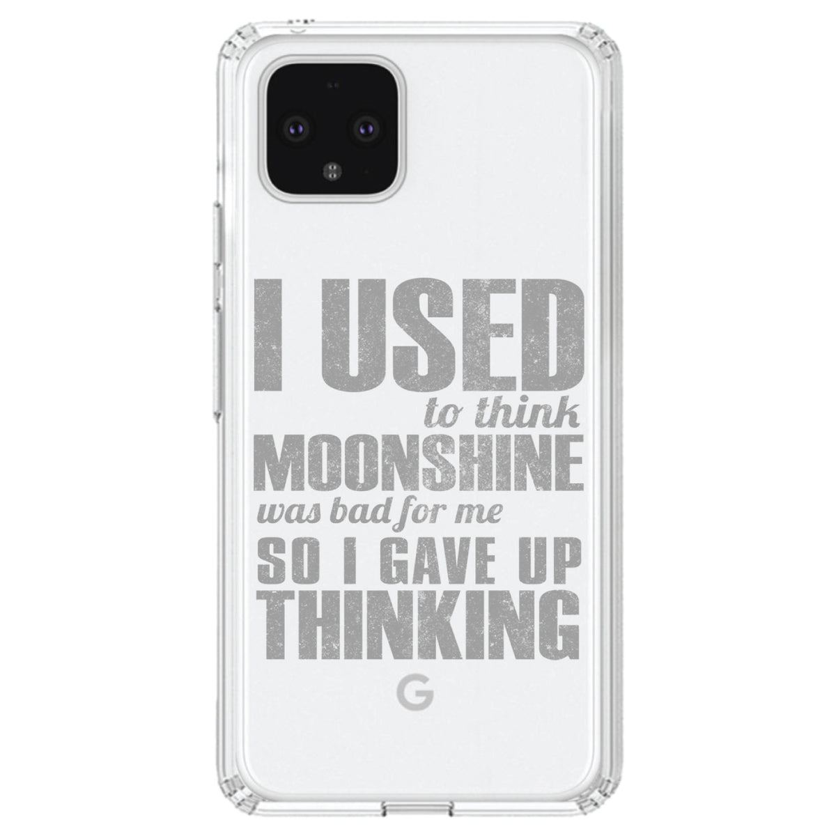 I Used to Think Moonshine Was Bad For Me Clear Shockproof iPhone Case, view 24