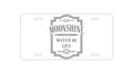 Custom Aluminum Decorative Vanity Front License Plate - Moonshine - Water of Life