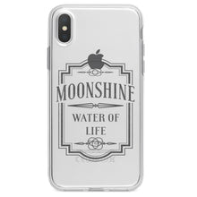 DistinctInk® Clear Shockproof Hybrid Case for Apple iPhone / Samsung Galaxy / Google Pixel - Moonshine - Water of Life