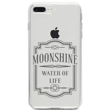 DistinctInk® Clear Shockproof Hybrid Case for Apple iPhone / Samsung Galaxy / Google Pixel - Moonshine - Water of Life